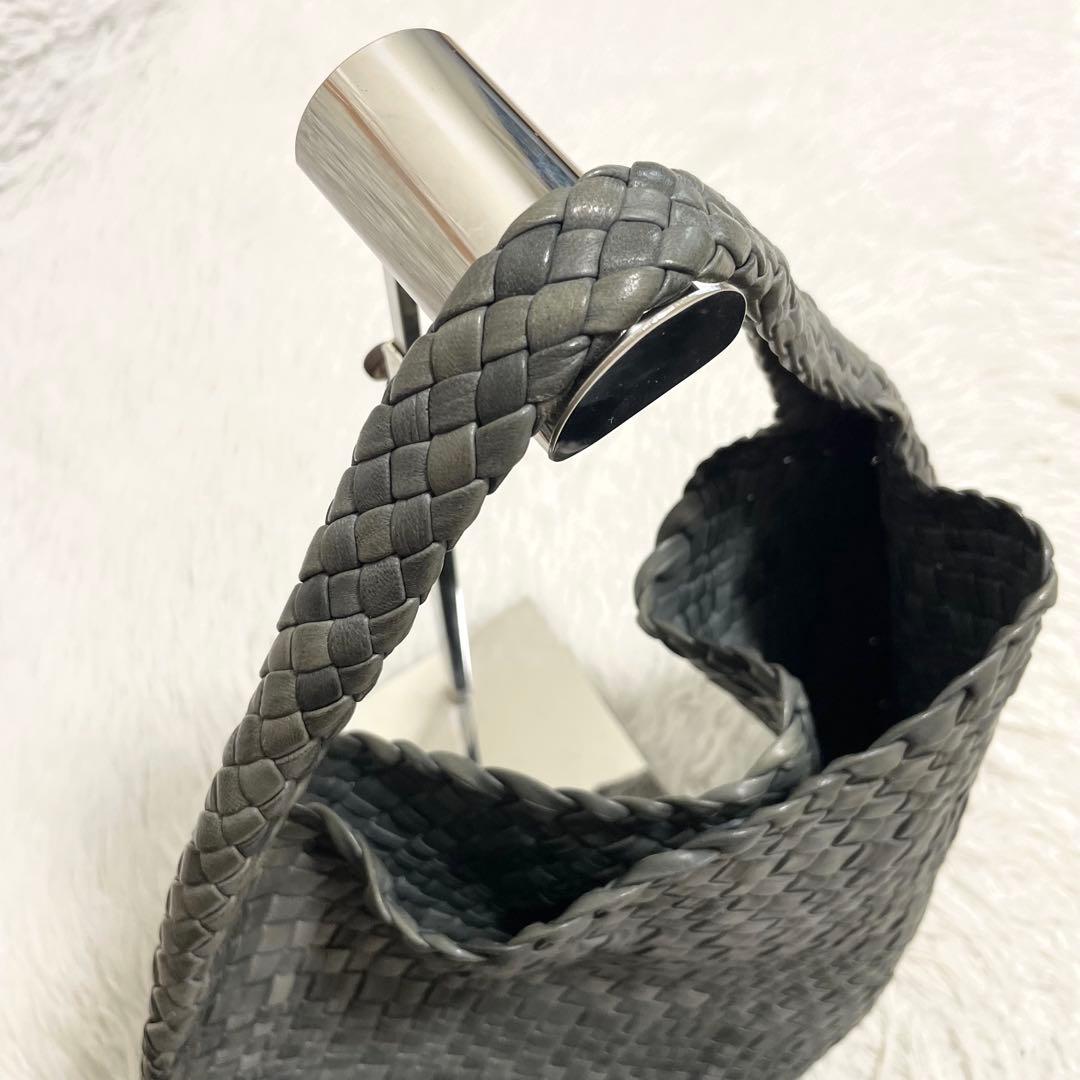 【美品】ファロルニ　ワンショルダー　イントレッチオ　ホーボー　グリーン系　レザー