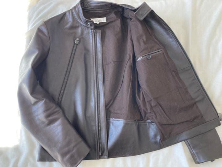 マルジェラ ハの字ライダース 売り切り価格にしました ダークブラウン