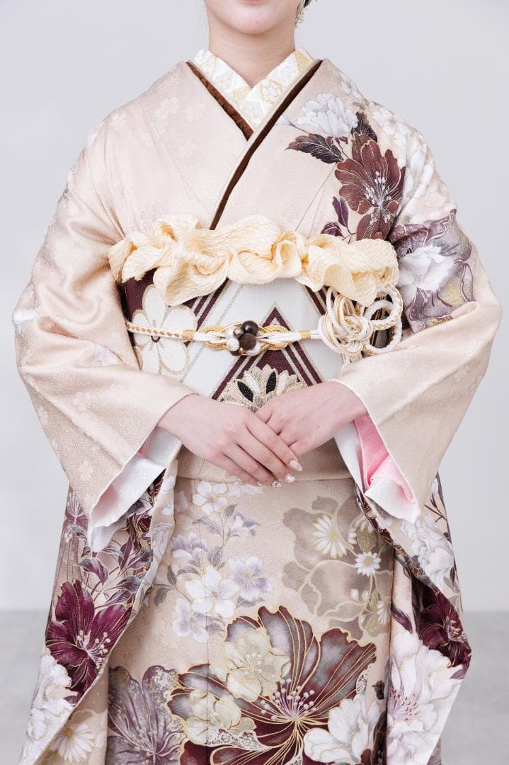 ≪美品≫正絹 振袖9点フルセット【805】【145cm~155cmの方