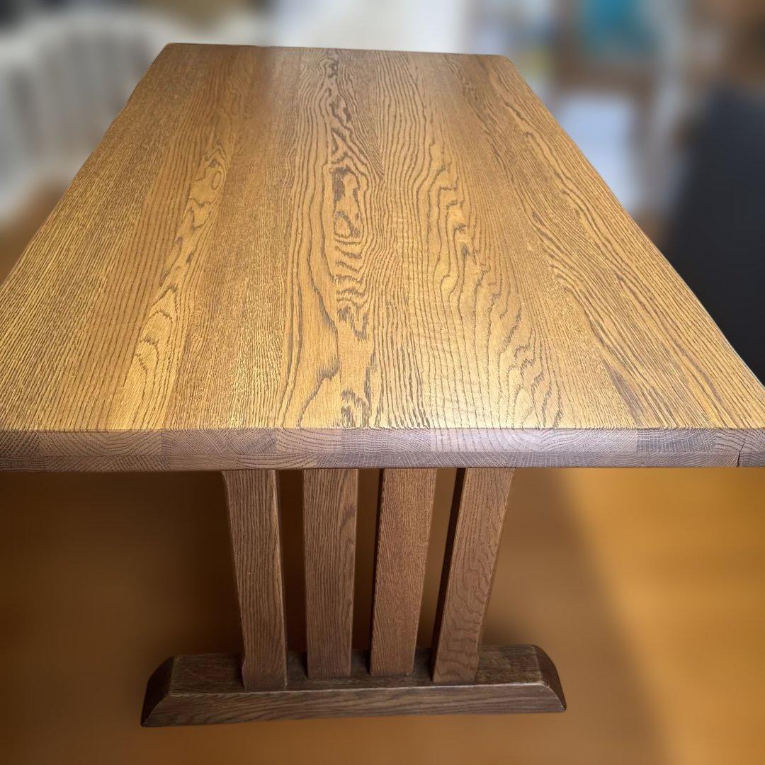 ダイニングテーブル　オーク無垢　一枚板