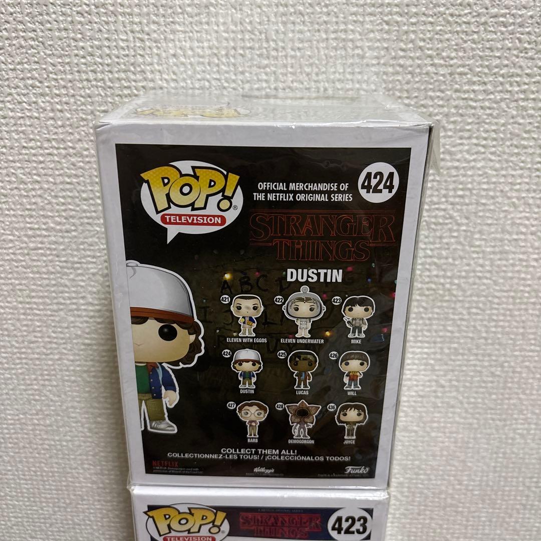 希少 ストレンジャーシングス ファンコ Pop 424 ダスティン 限定