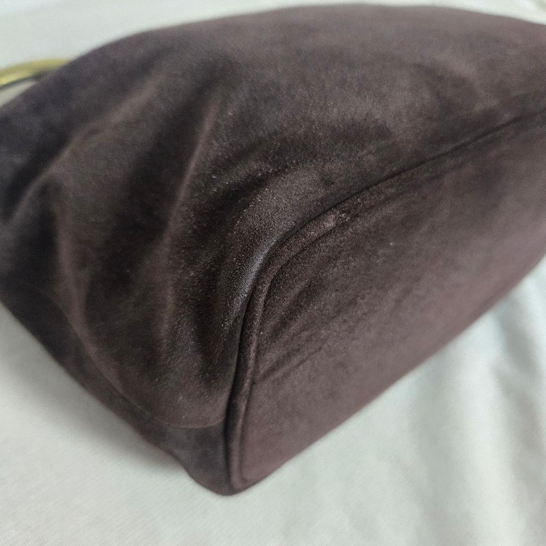 MaxMara ダークブラウンハンドバッグ　Max Maraワンハンドルバッグ