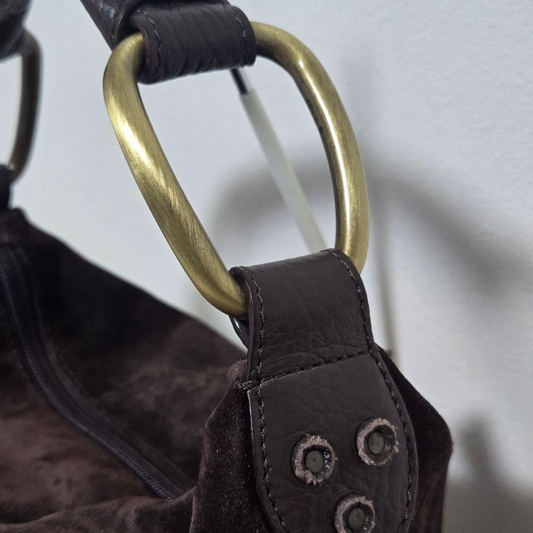 MaxMara ダークブラウンハンドバッグ　Max Maraワンハンドルバッグ