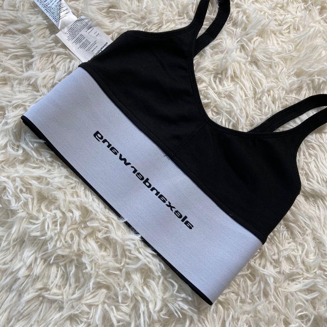 新品 アレキサンダーワン ロゴ タンクトップ ブラック レディース