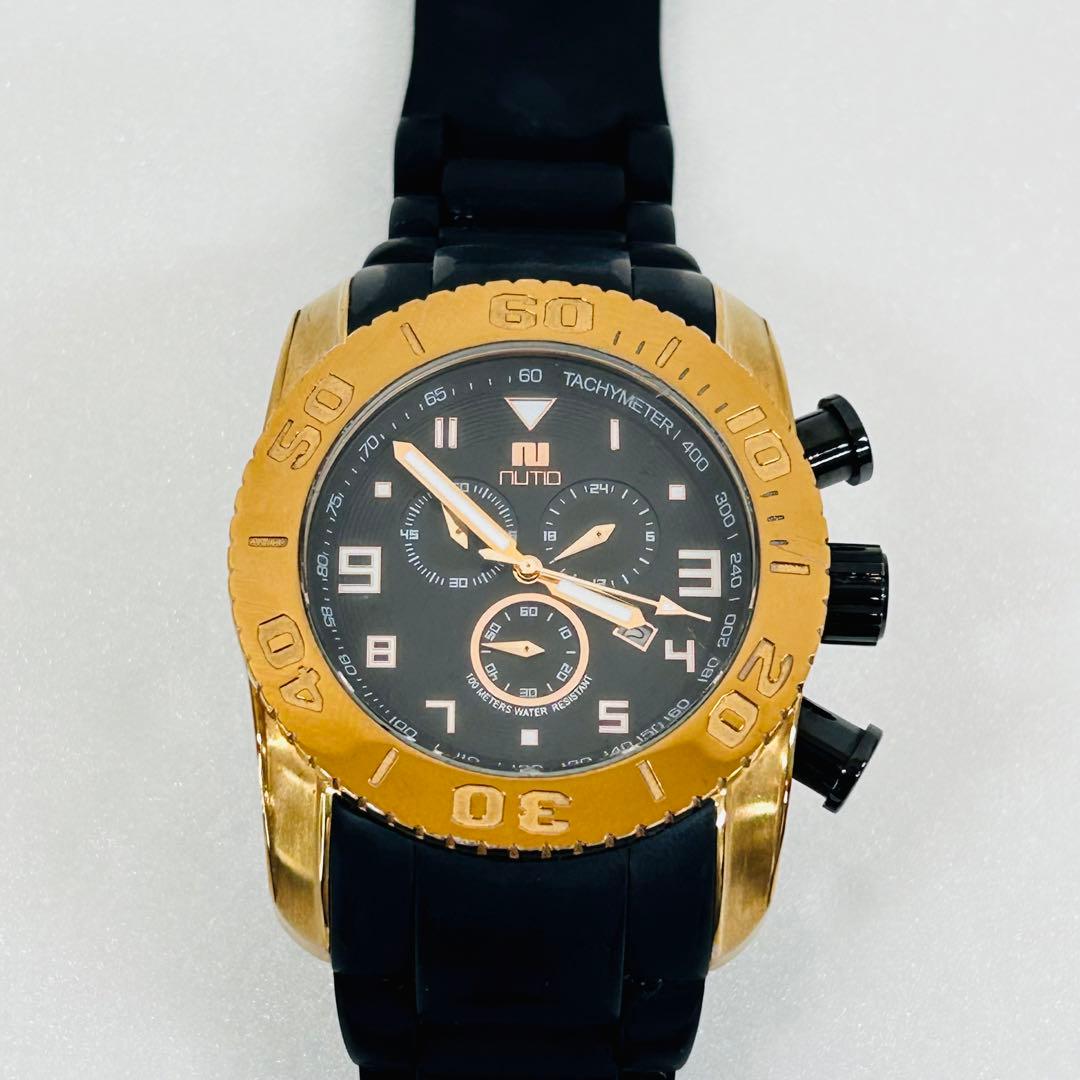 長渕剛⭐️NUTID ヌーティッド腕時計リストウォッチブラックゴールド