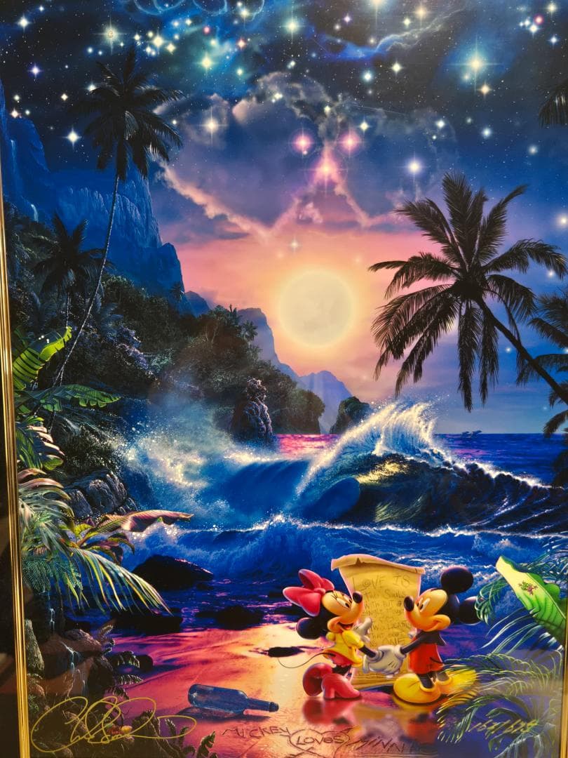 ラッセン ダイヤ2個 ツーハーツアズワン(S) 直筆サイン ミッキー