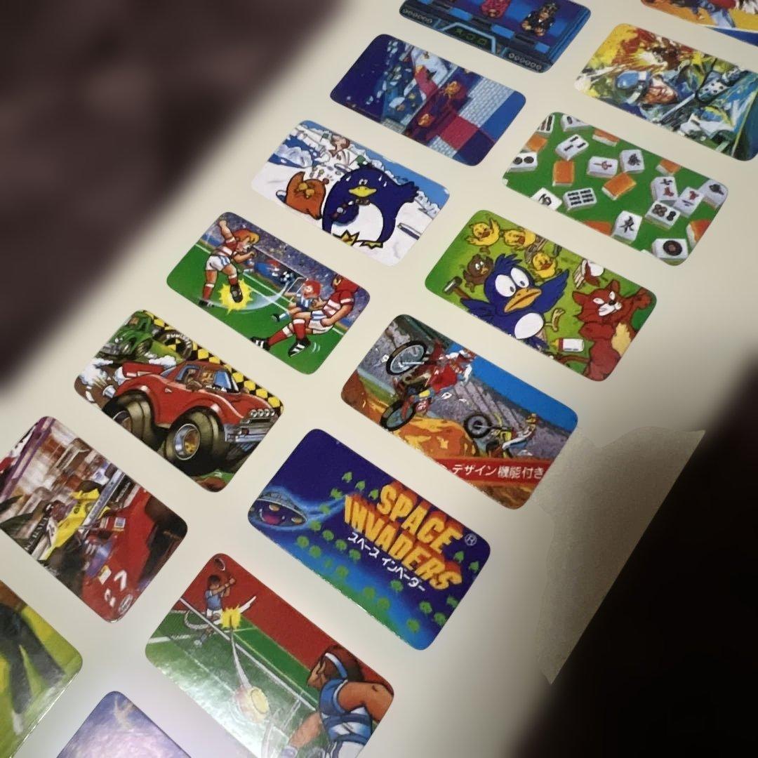 ファミコンカセットシール 激レア 昭和レトロ 非売品 ガチャ コスモス