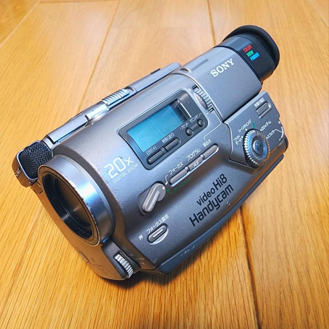 【動作確認済】SONY 8ミリ Hi8 高画質 ビデオカメラ ACアダプタセット