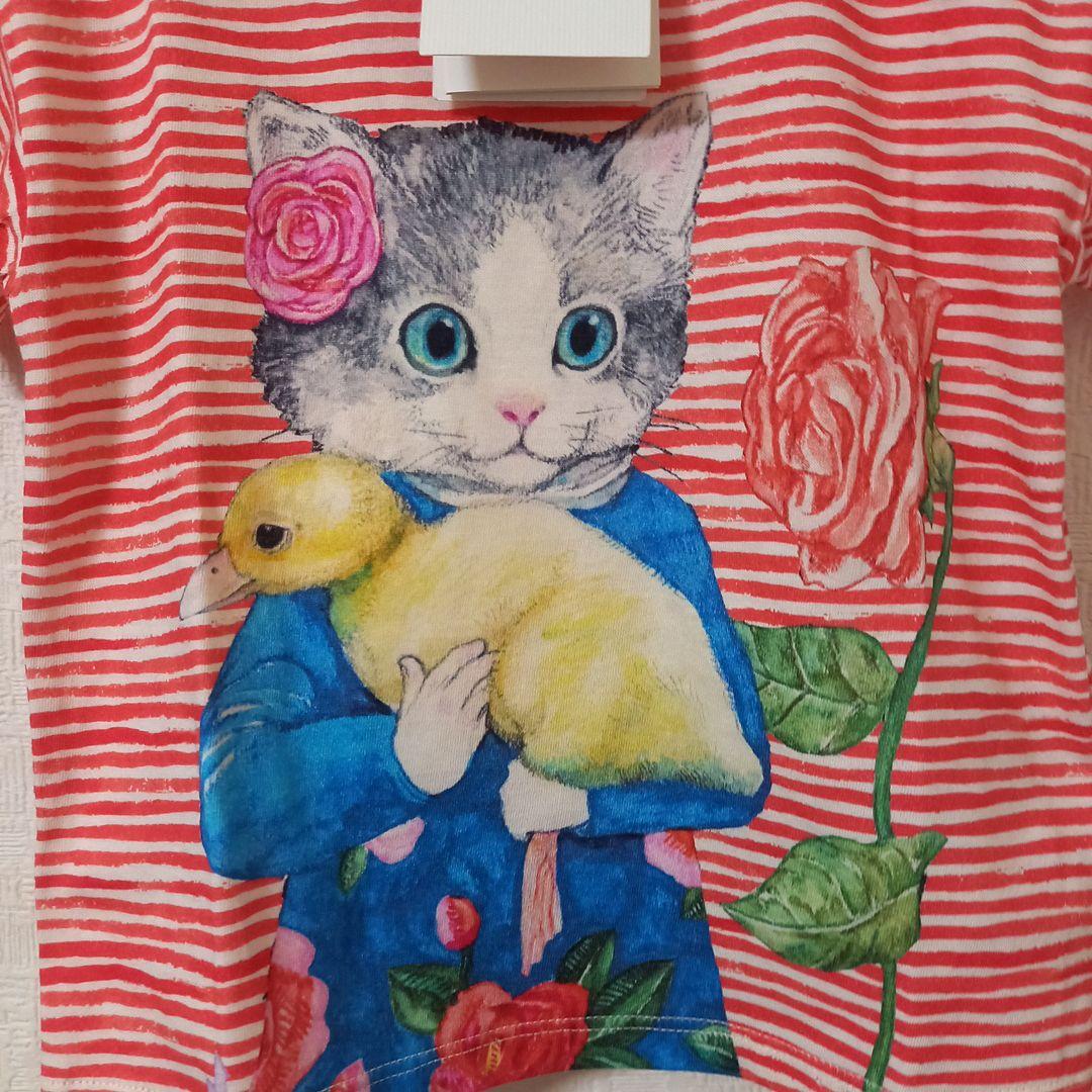 新品タグ付】GUCCI×ヒグチユウココラボ Tシャツ ねこ80cm