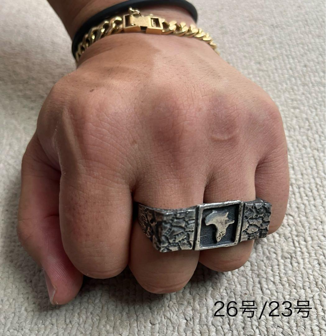 ビンテージ ダブルリング 指輪　レゲエ　アフリカ　ラスタ　ボブマーリー