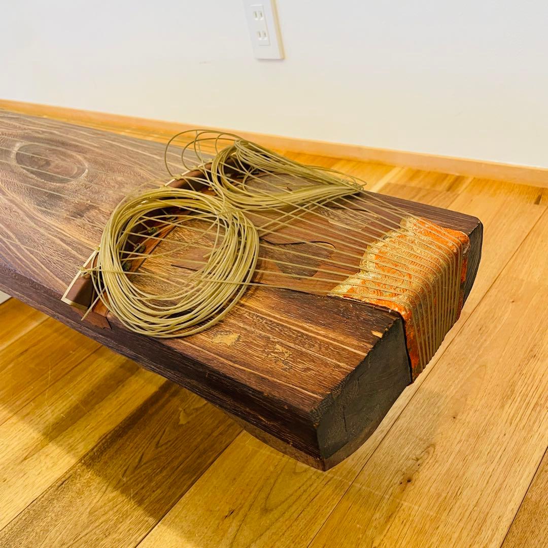 琴 13弦　すだれ彫り 並甲 レトロ ヴィンテージ 音楽 日本