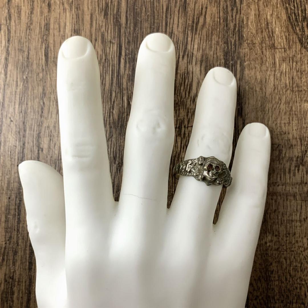 ドイツ国防軍陸軍スカルボーンズ ヴィンテージ シルバーソルジャーリング24号 1