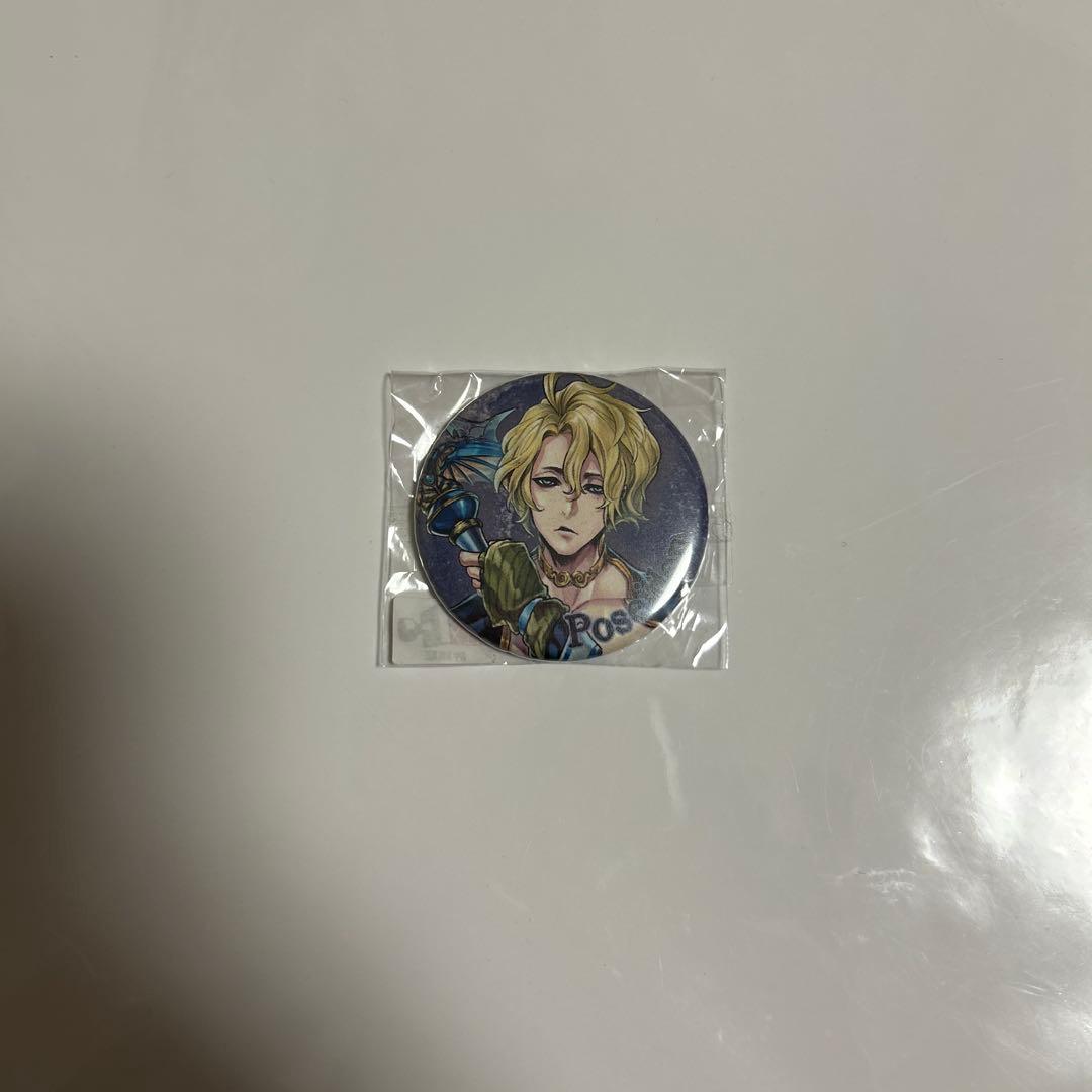 終末のワルキューレ ポセイドン 缶バッジマグネット マンガ展 終末のワルキューレ 缶バッジ クリアカード イラストカード ポセイドン