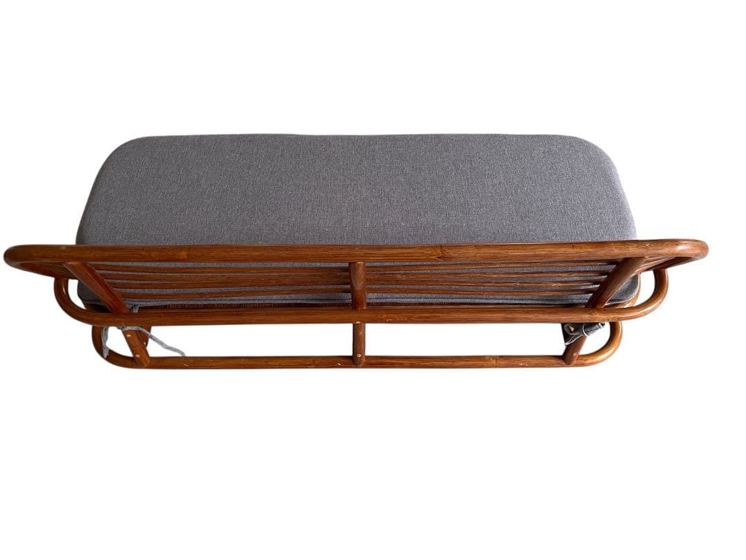 サンフラワーラタン(籐) ラタン座椅子ソファ D172DRK 花 北欧 生地