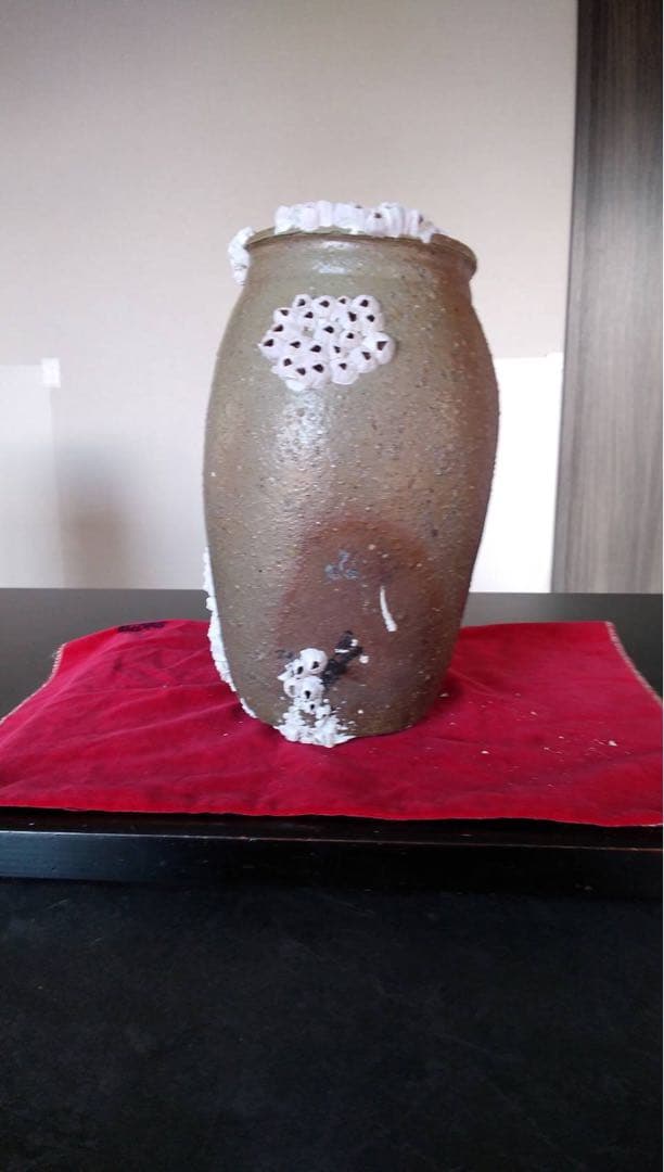 備前焼 海揚り 花入 古道具 古民具 オブジェ 蛸壺 - メルカリ