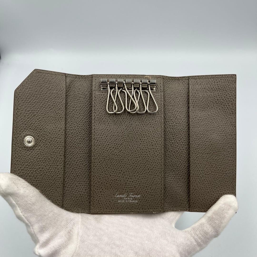 ✨高級感✨良品✨Camille Fournet キーケース ベージュ 6連 - 小物安価