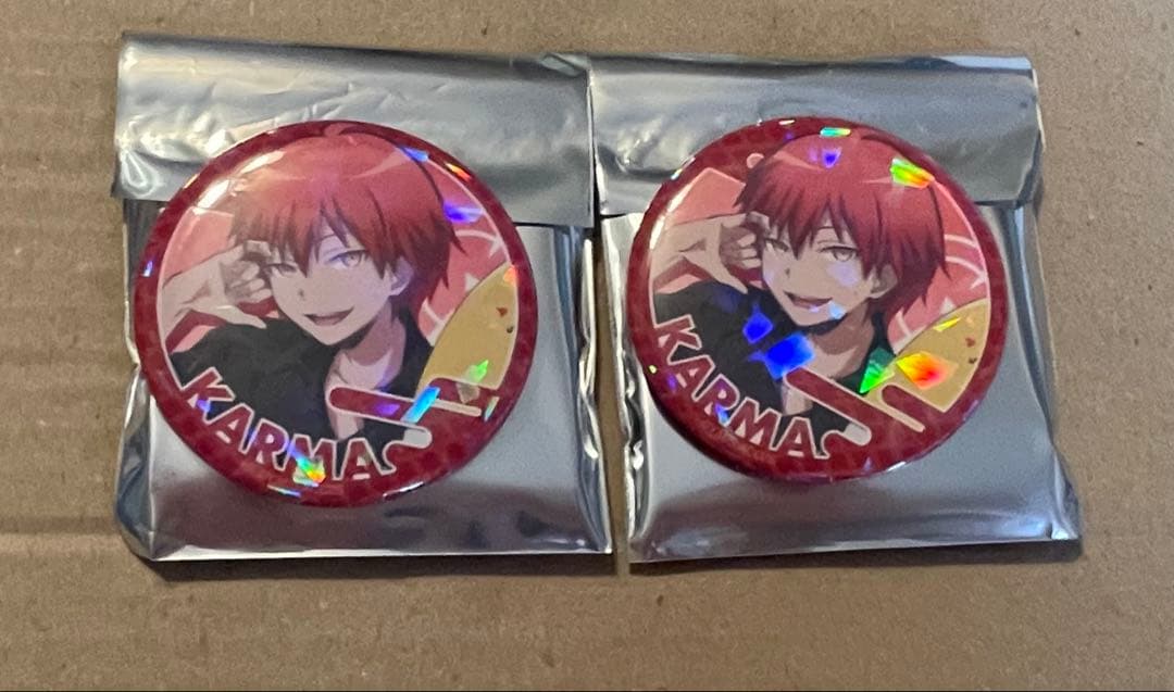 暗殺教室 極楽湯 RAKU CAFE 缶バッチ 赤羽業 - メルカリ