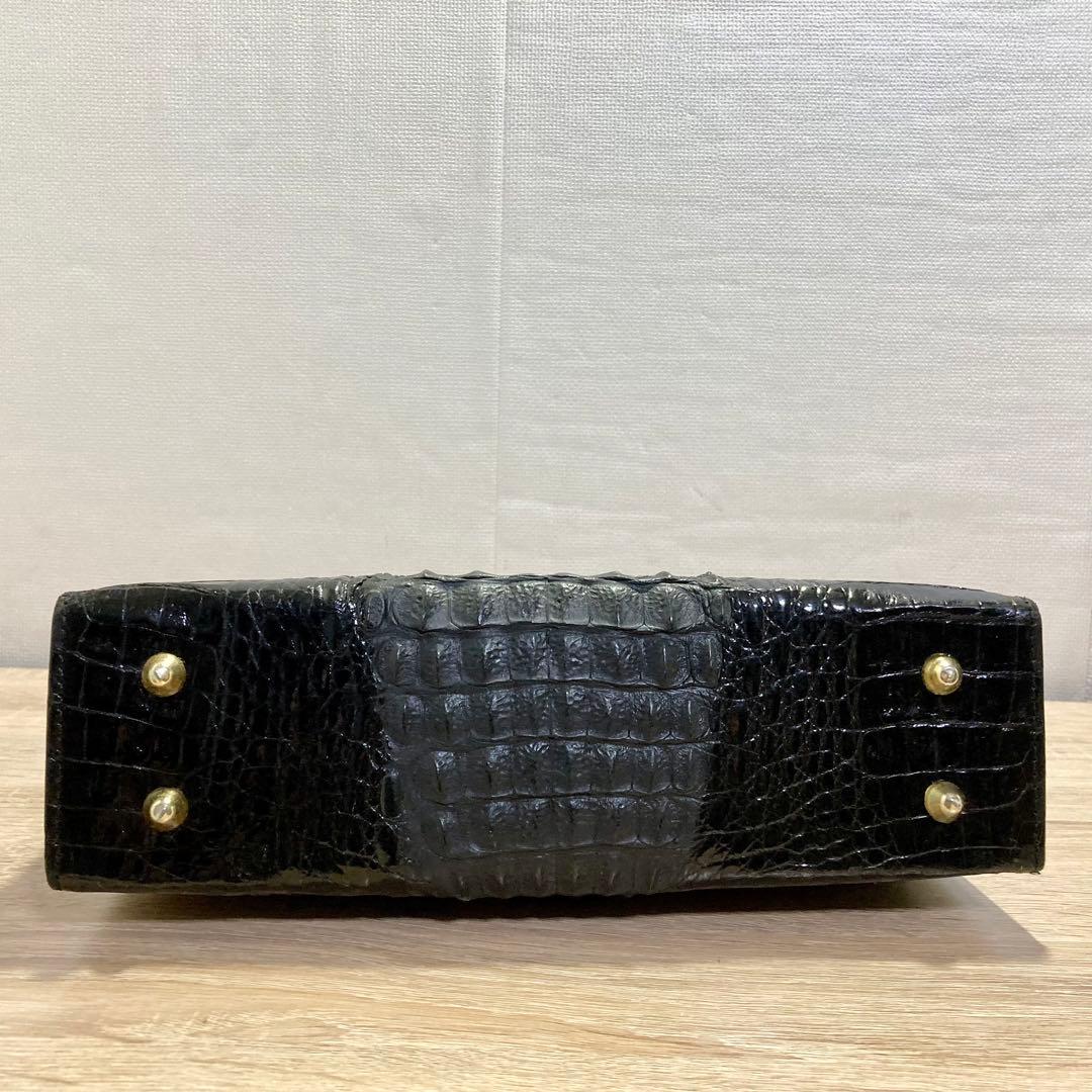 本物　カイマンクロコダイル　ハンドバッグ