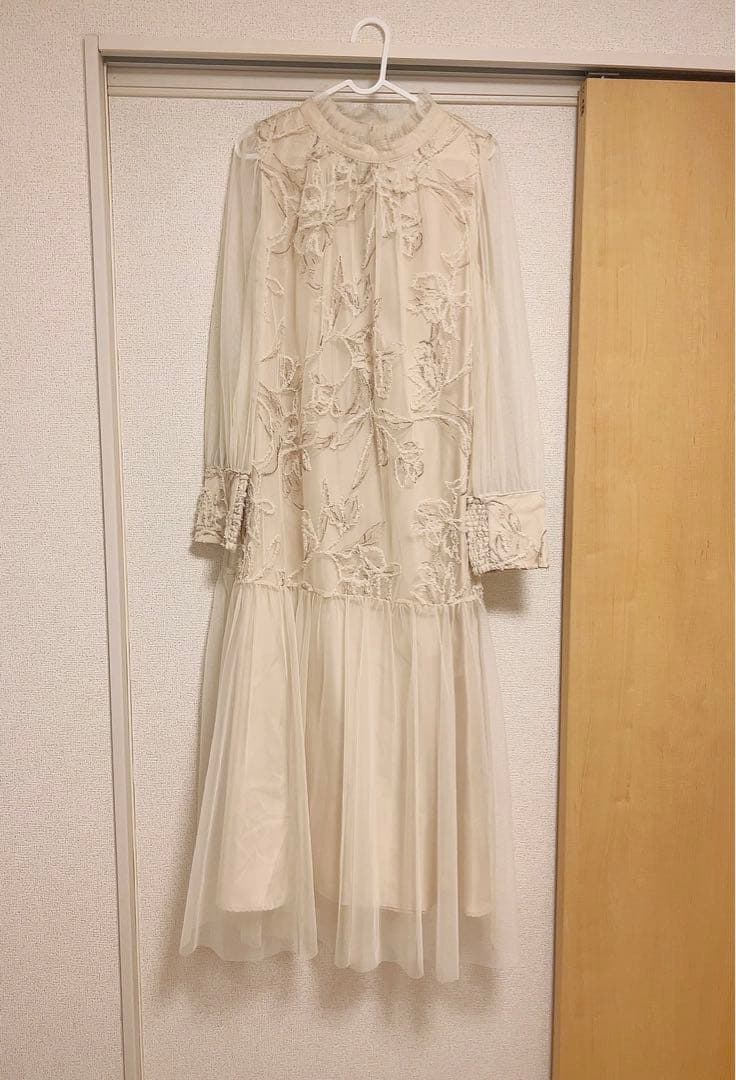 美品　ドリードール　フェザーフラワーチュールドレス オケージョンドレス