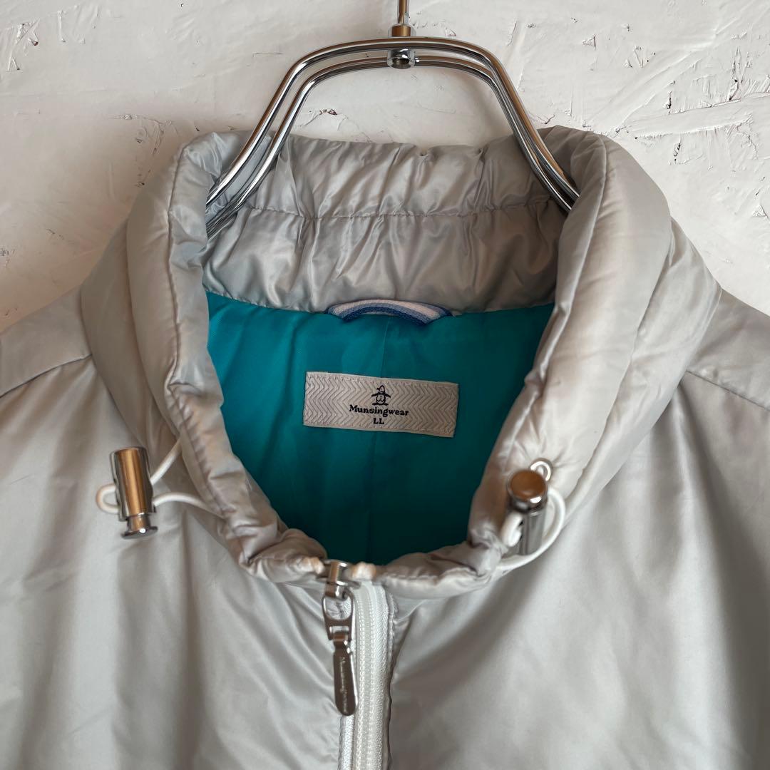 大きいサイズ【Munsingwear】ノースリーブダウンワンピース　ベスト　LL