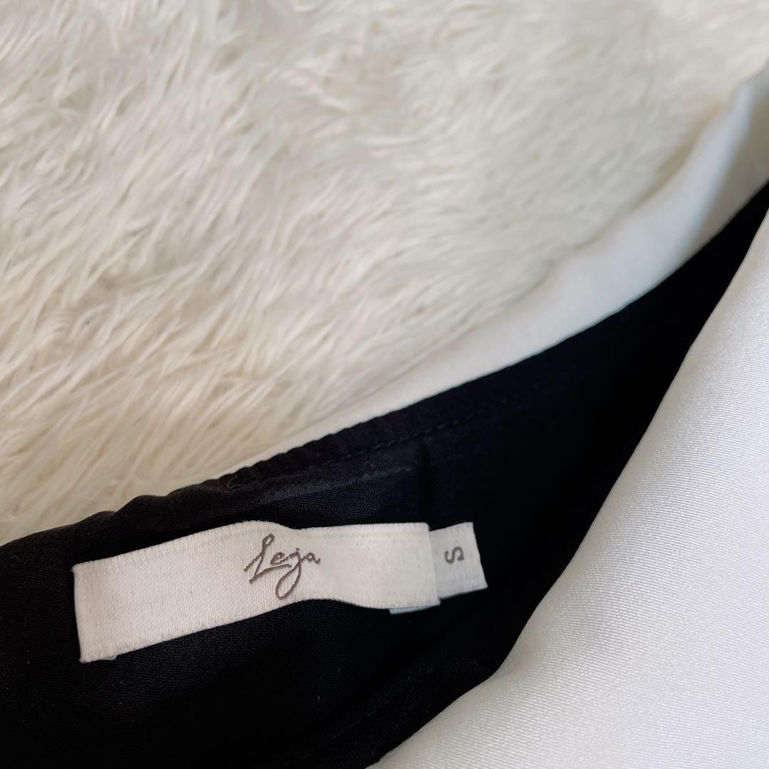 Leja アシンメトリービックカラー　ベロア　マーメイドワンピース　ドレス　S