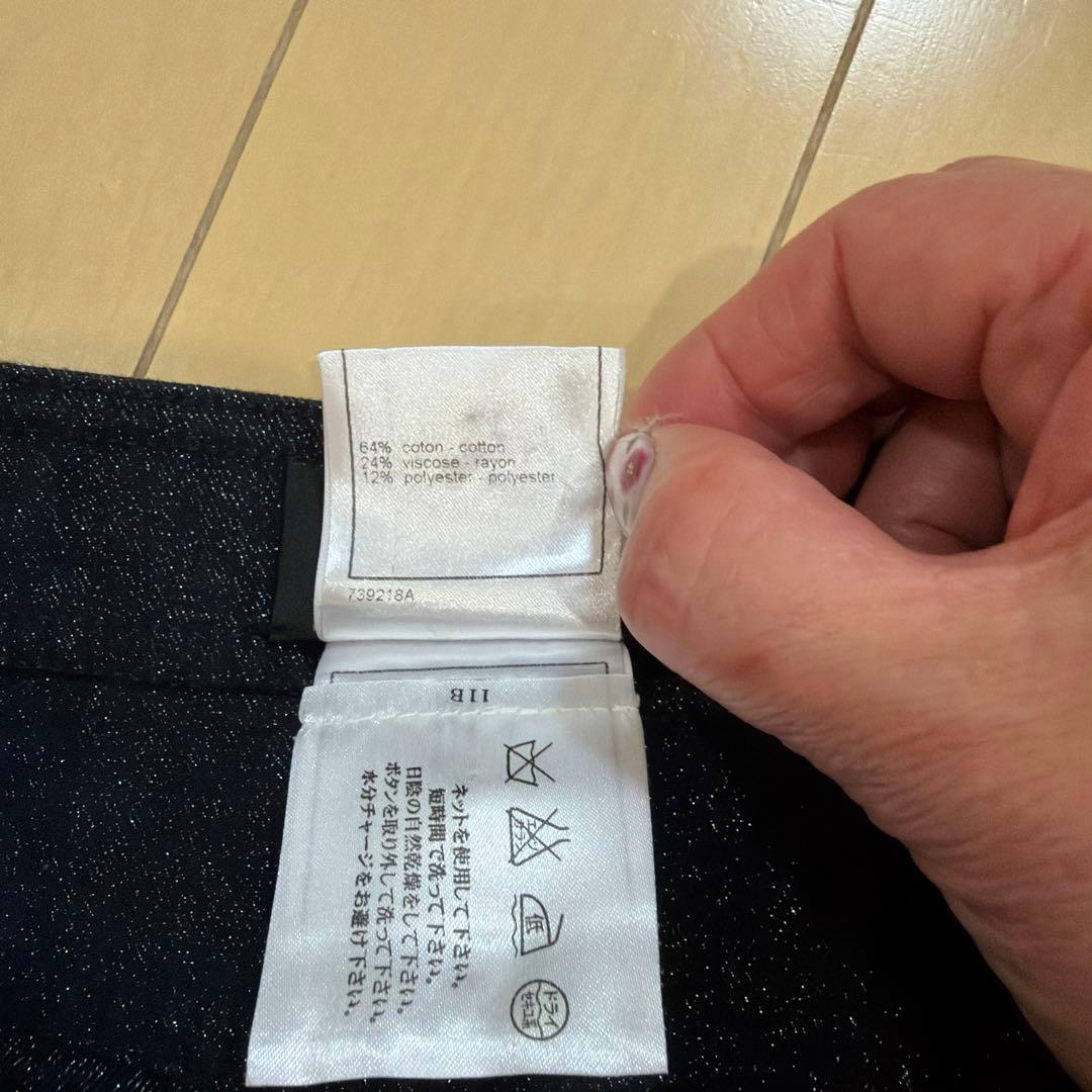 CHANEL プリーツスカート 36 ダークグレー