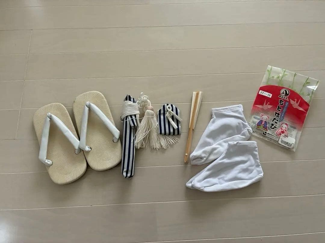 七五三 着物セット 波と鶴の柄