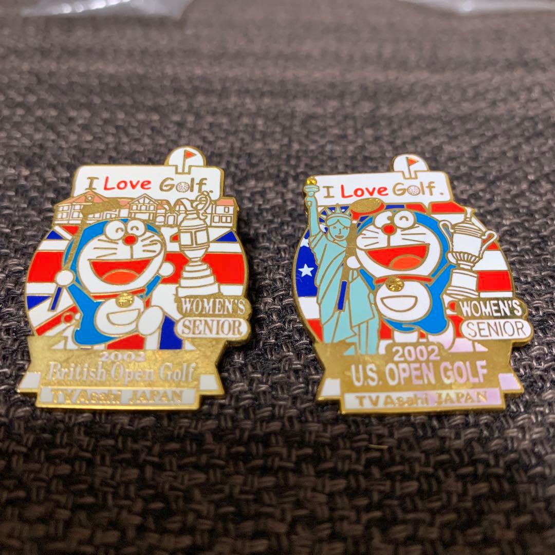 非売品、レア】テレビ朝日 ドラえもんピンバッジ 女子オ