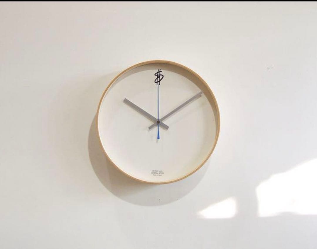インテリア時計 STUSSY Livin' Wall Clock by SAITO WOOD