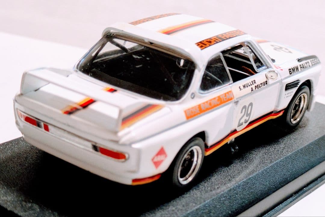 貴重BMW ３.０ＣＳ レーシングモンツァ１９７１年DetailCars１/43