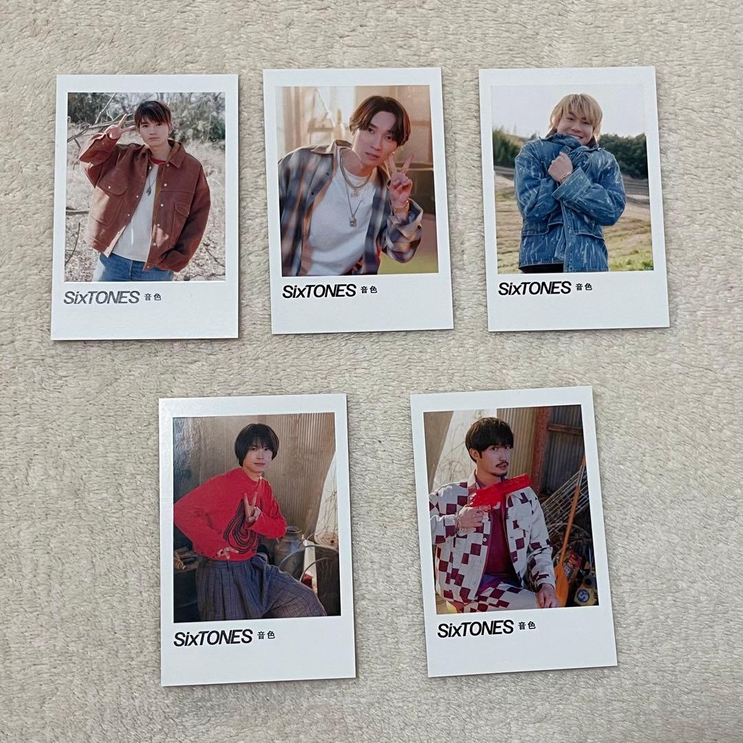 SixTONES音色 初回盤B ポラロイド風カード - メルカリ