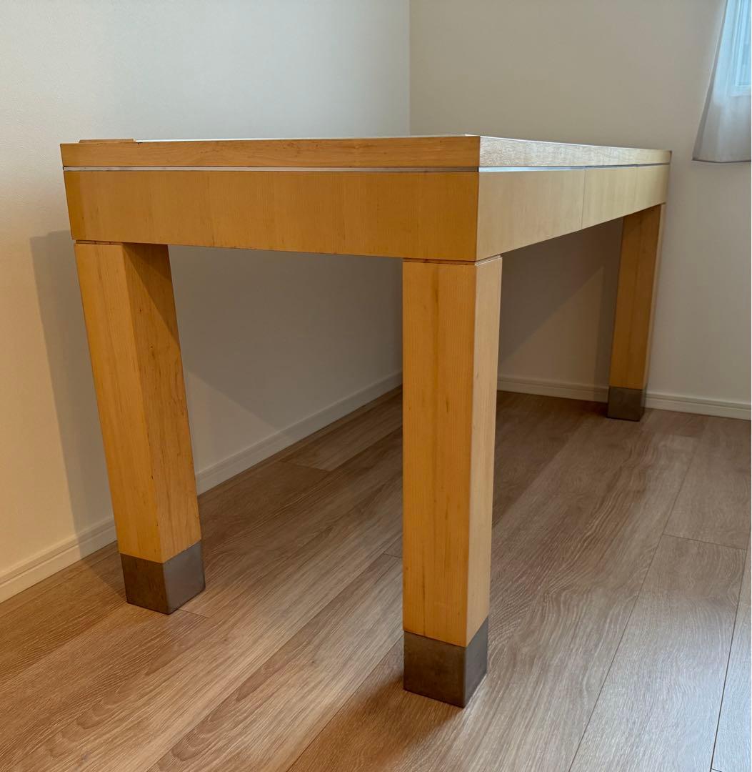 YO　Appleアップル風　デスク　ダイニングテーブル　引き出し付　木製