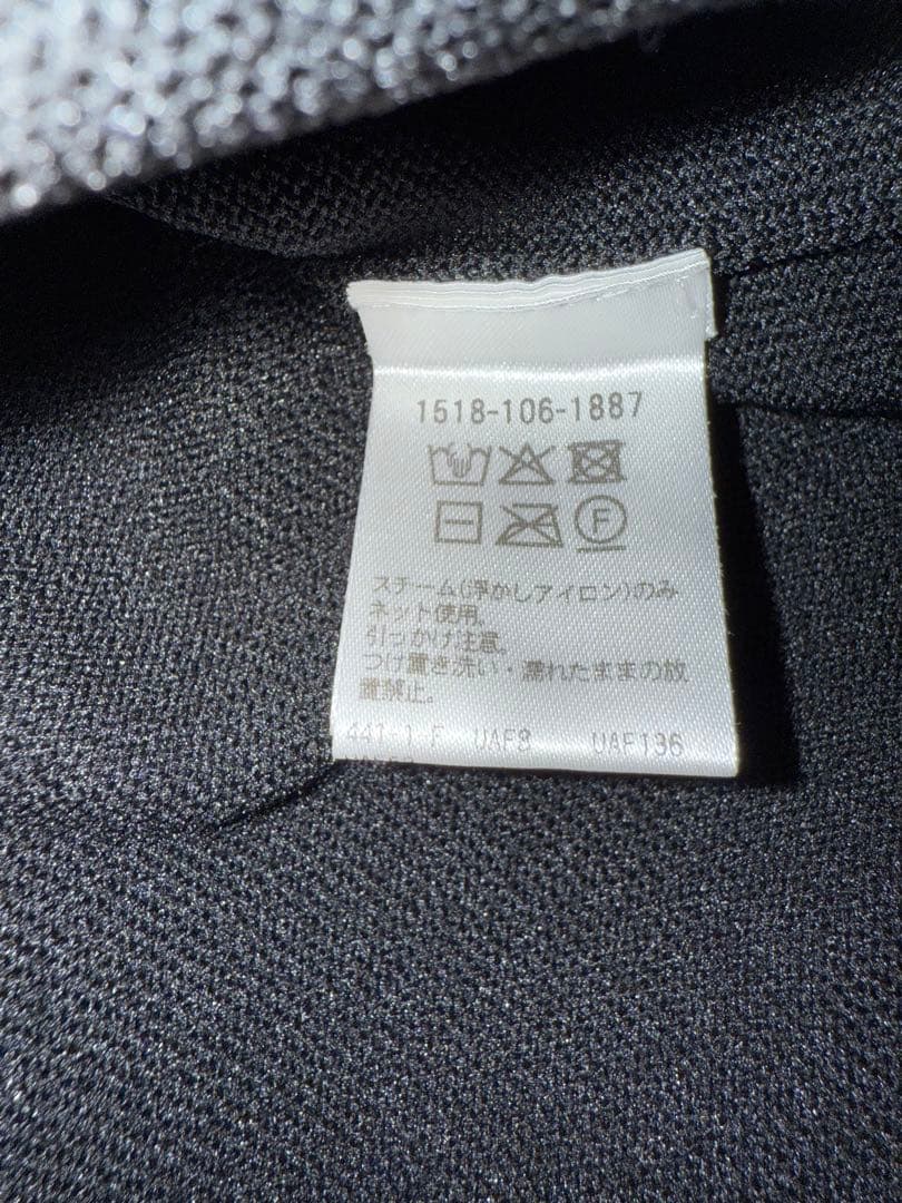 UNITED ARROWS ミニマル フリル ポロニット　黒