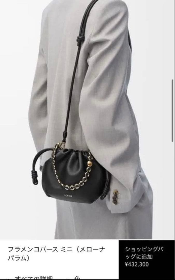 【正規品/保存袋有】LOEWE ロエベ　フラメンコパースミニ　バッグ