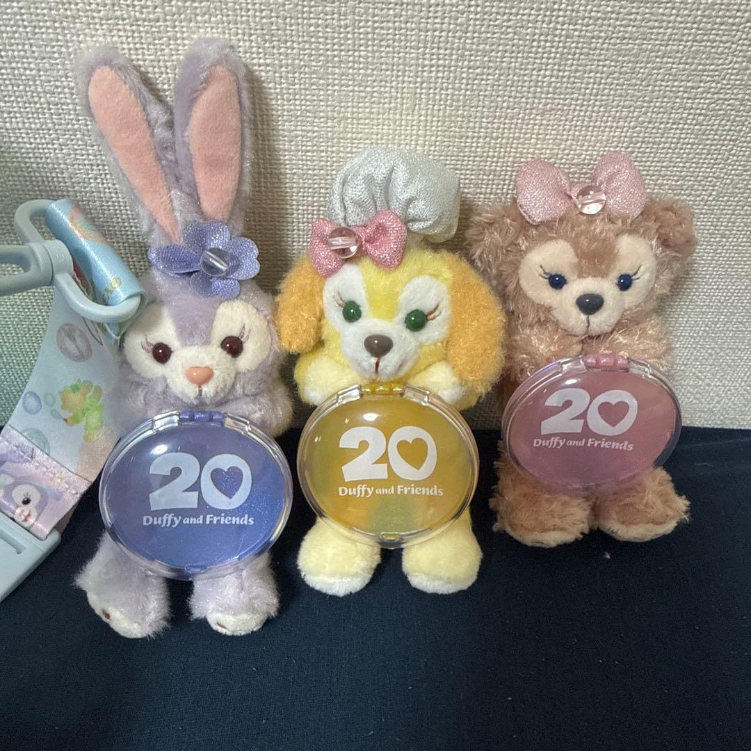 ダッフィーフレンズ カラフルハピネス ポップコーンバケツ ぬいぐるみバッジセット