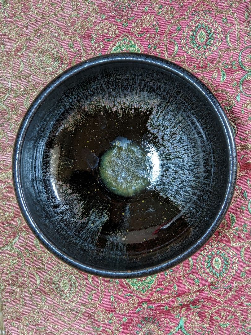 ♢茶道具 窯変天目 虹彩 抹茶碗 作家物 青山作 茶道具 コレクション 骨董品
