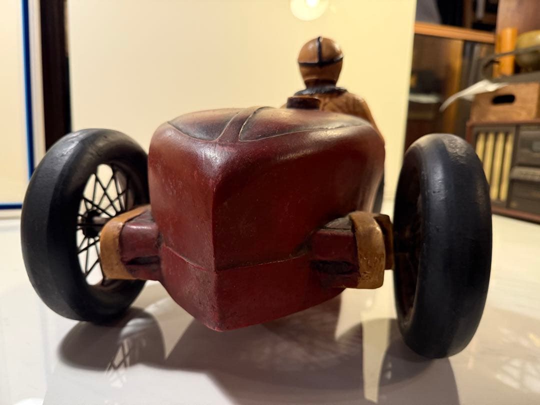 1920年代 ブガッティ風 レーシングカー 樹脂製模型 ヴィンテージ風