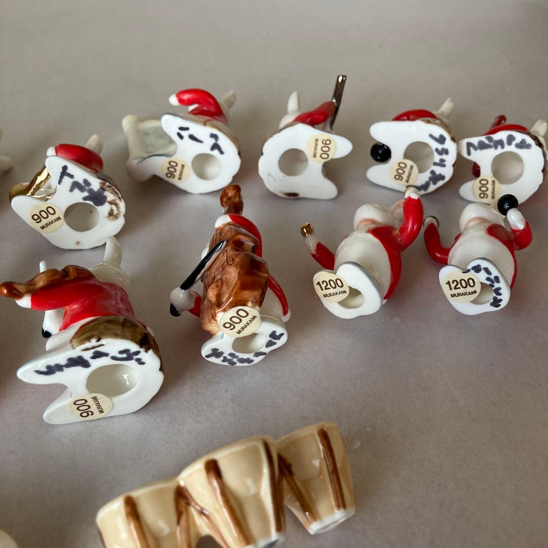 ウサギのオーケストラ 音楽を演奏するウサギの置物 アンティークの通販