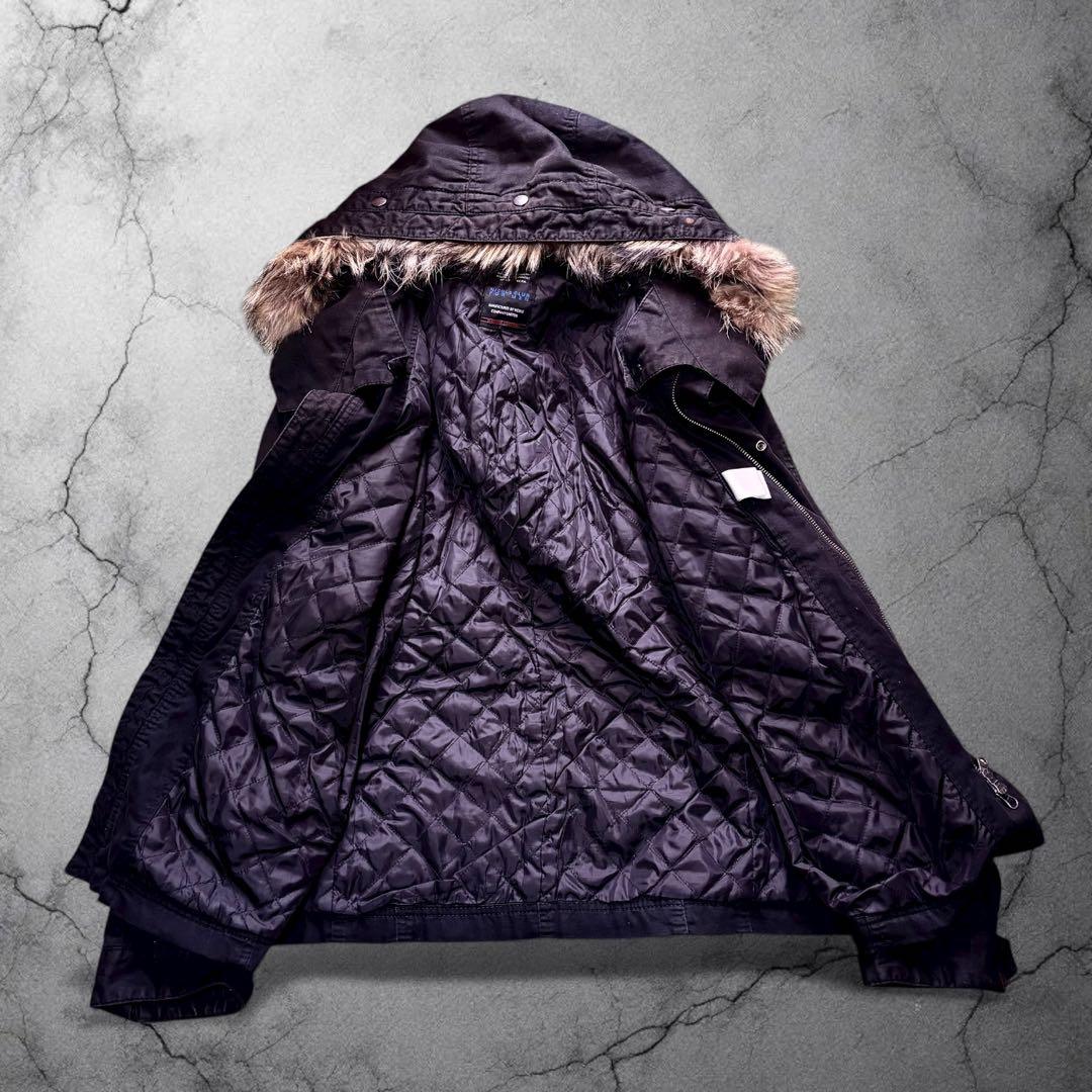 Rare Black Fur Jacket L.G.B風 archive 00s