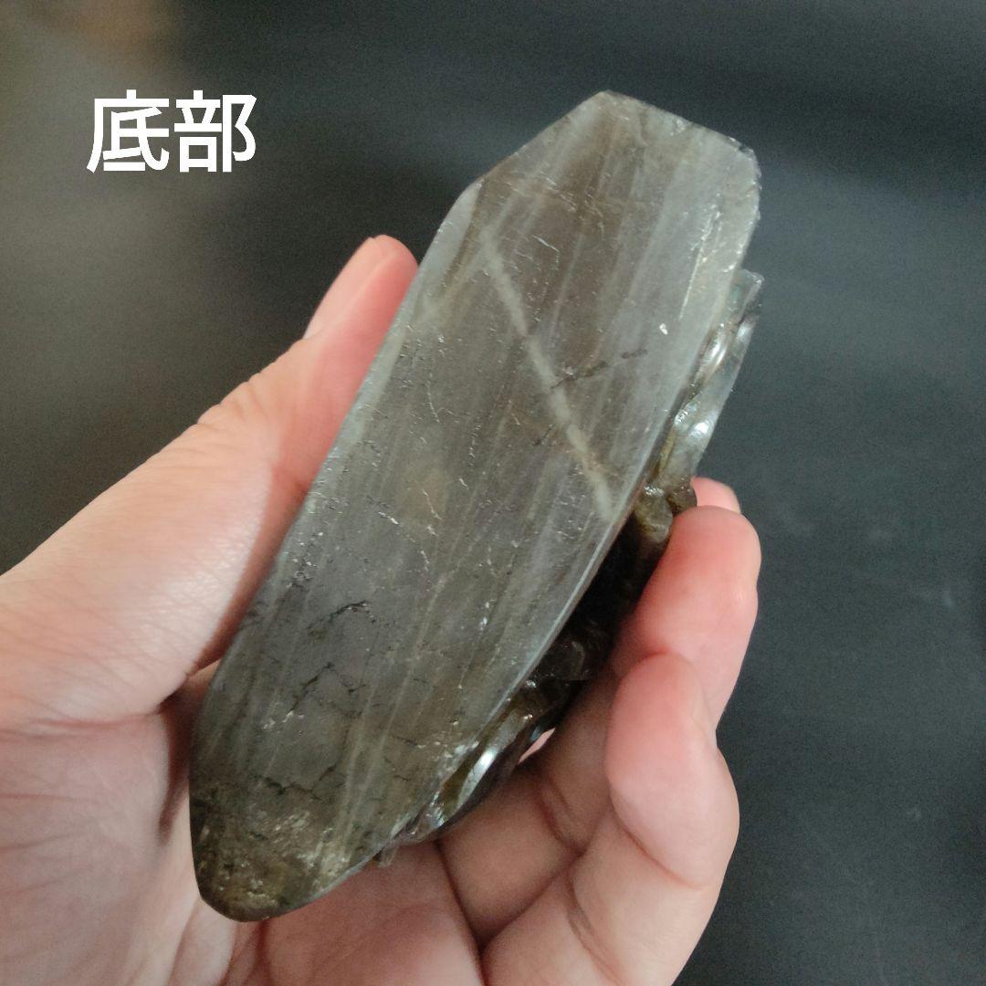 超美品 ラブラドライト 布袋様 天然石 風水 鉱物 パワーストーン