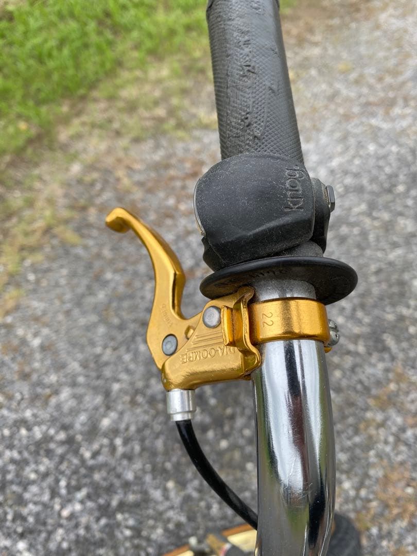 KUWAHARA BMXバイク シルバー/ゴールド　クロモリ