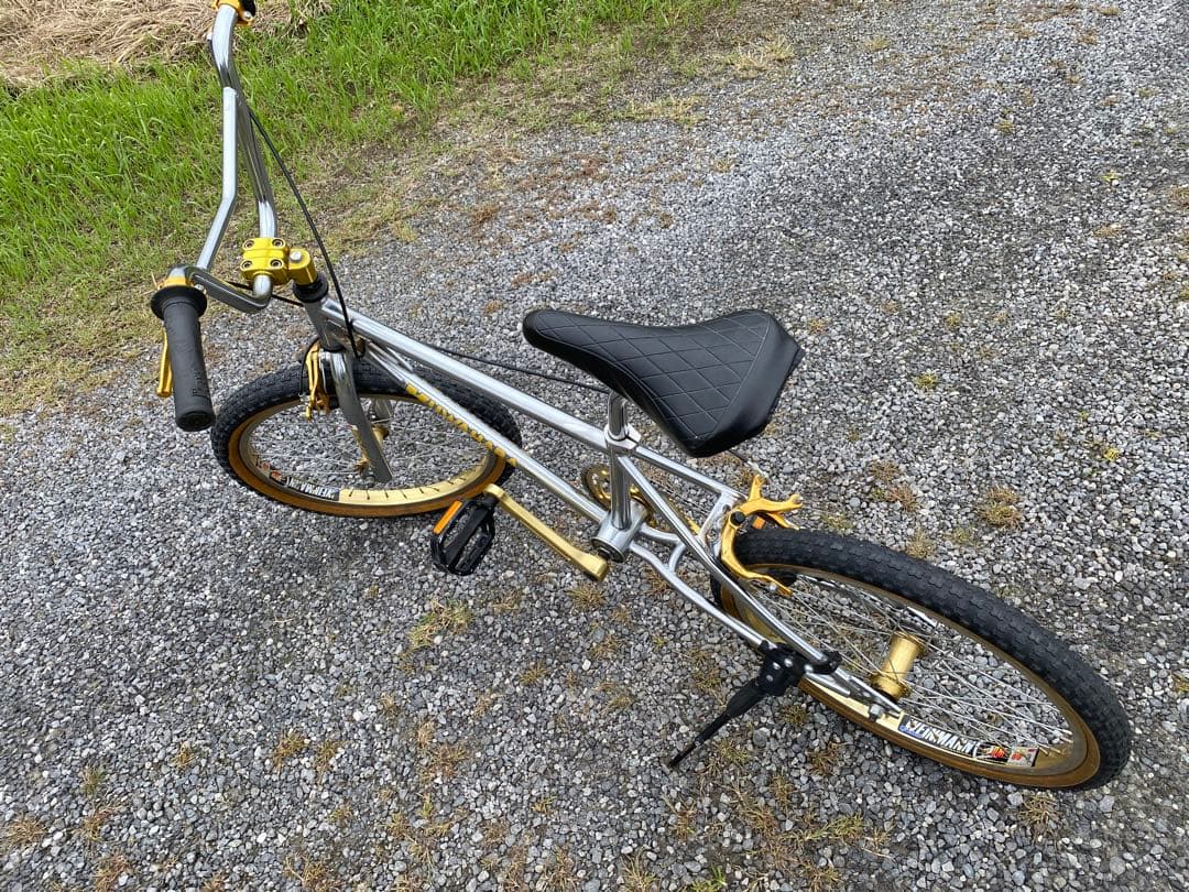 KUWAHARA BMXバイク シルバー/ゴールド　クロモリ