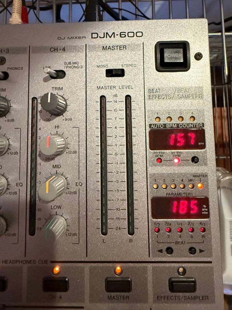 整備済】Pioneer DJM-600 DJミキサー