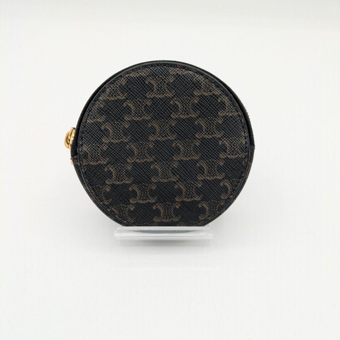 CELINE セリーヌ トリオンフ PVC レザー ケース ブラウン