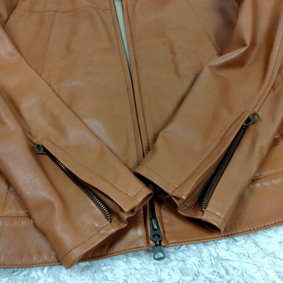 メンズ☆美品☆タケオキクチ レザージャケット 羊革 本革 ラムレザーM