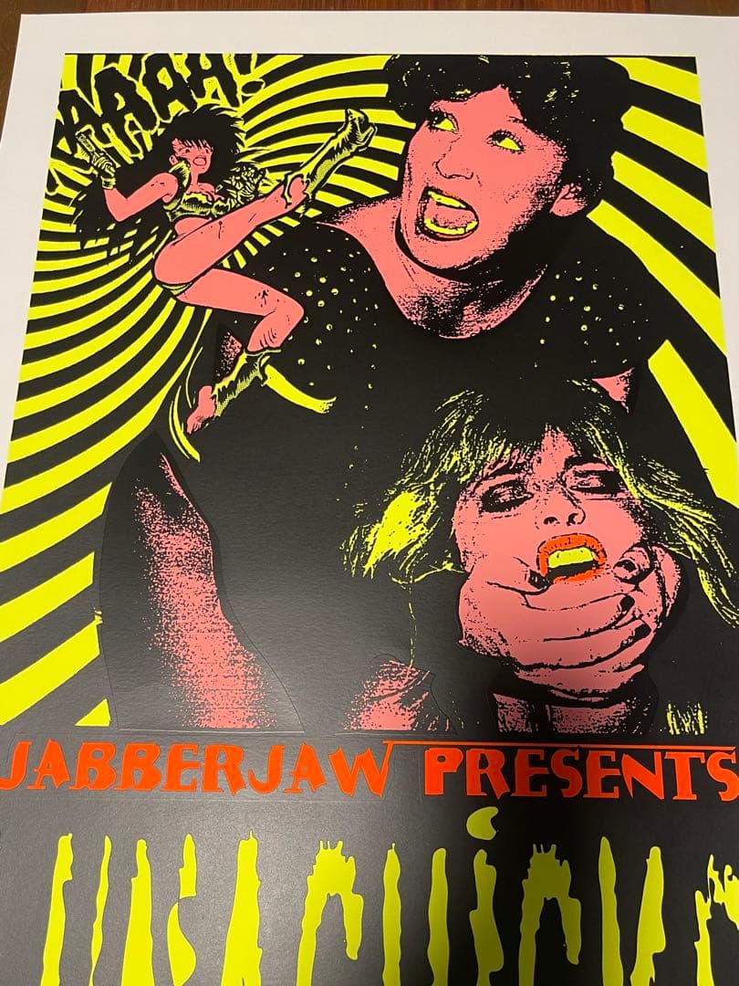 送料込み TAZ Lunachicks シルクスクリーンポスター