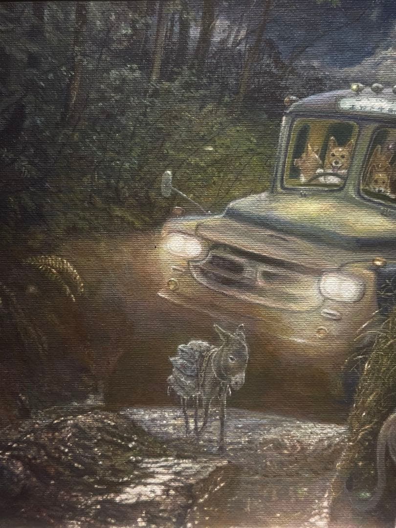 現代アート リアリズム 西野親 【しらないせかい】 肉筆画