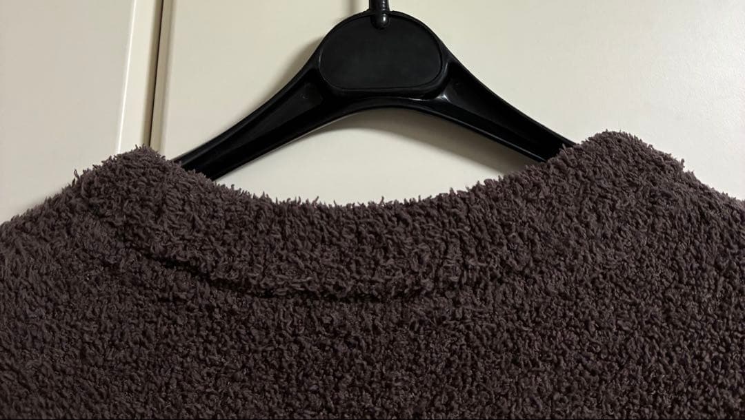 極美　ジェラートピケ　ルームウェア　ワンピース　シュナウザー　ダークブラウン　F