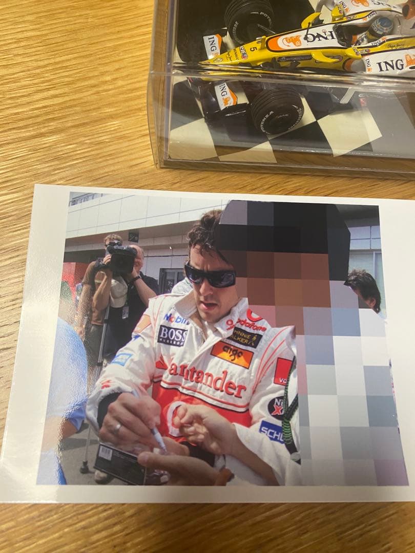 1/43 MINICHAMPS RENAULT F1アロンソサイン入り未展示品