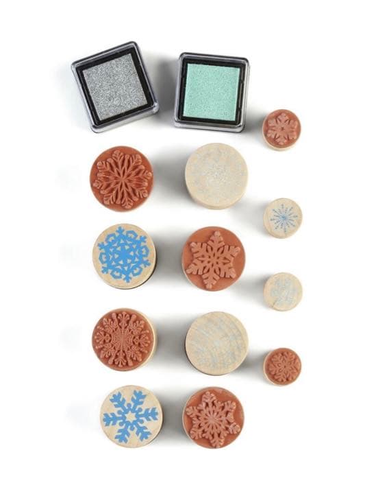 Martha Stewart】マーサ クリスマスウッドスタンプ 2点セッ